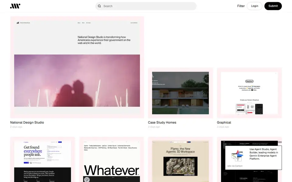 Admiretheweb website preview
