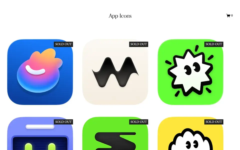 Appicons website preview