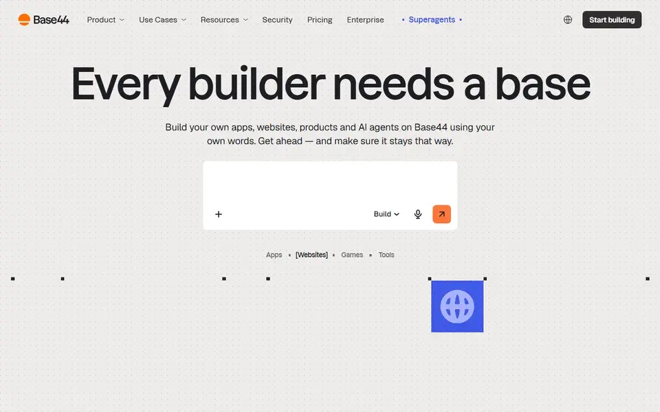 Base44 website preview