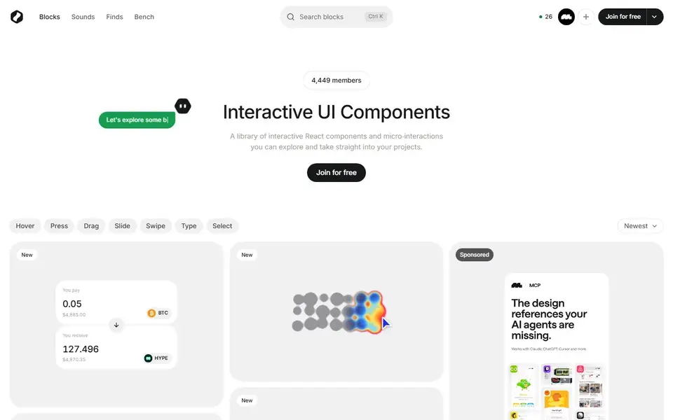 Bencho website preview