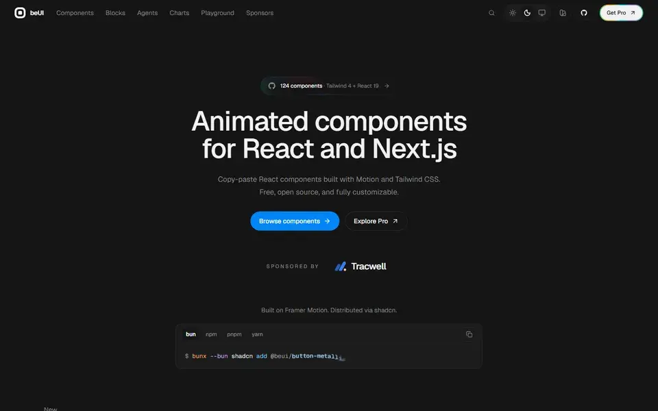 Beui website preview