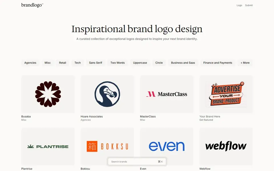 Brandlogo website preview