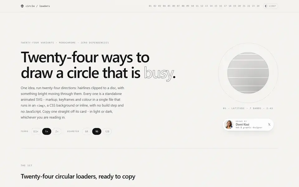 Circle Loaders website preview