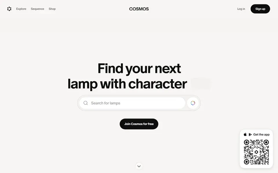 Cosmos website preview