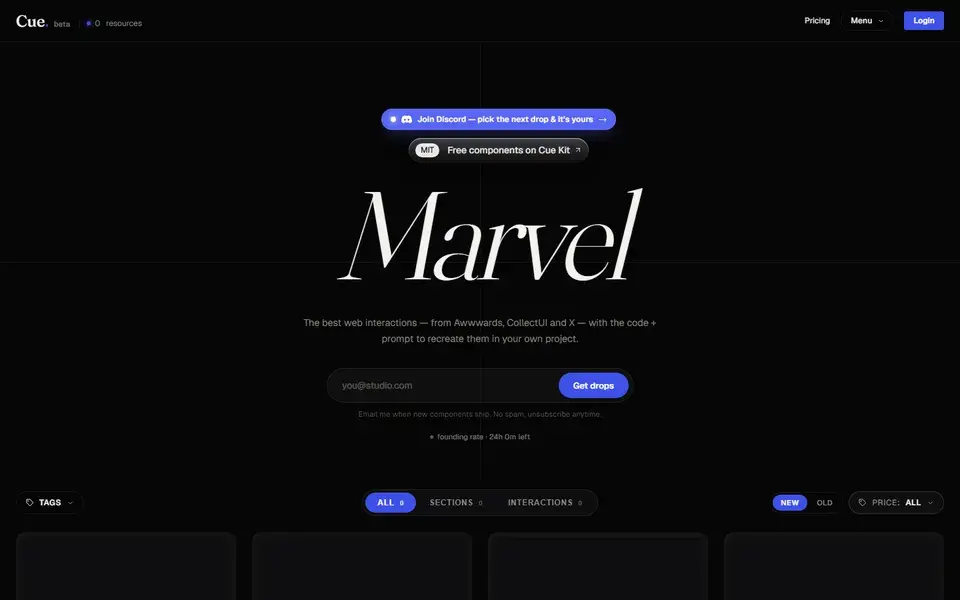 Cuedesign website preview