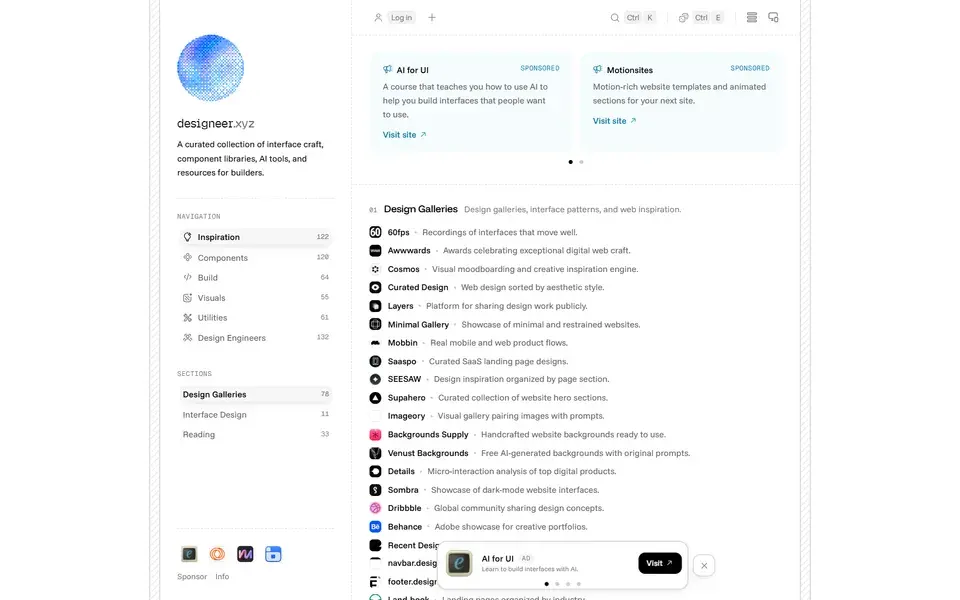 Designeer website preview
