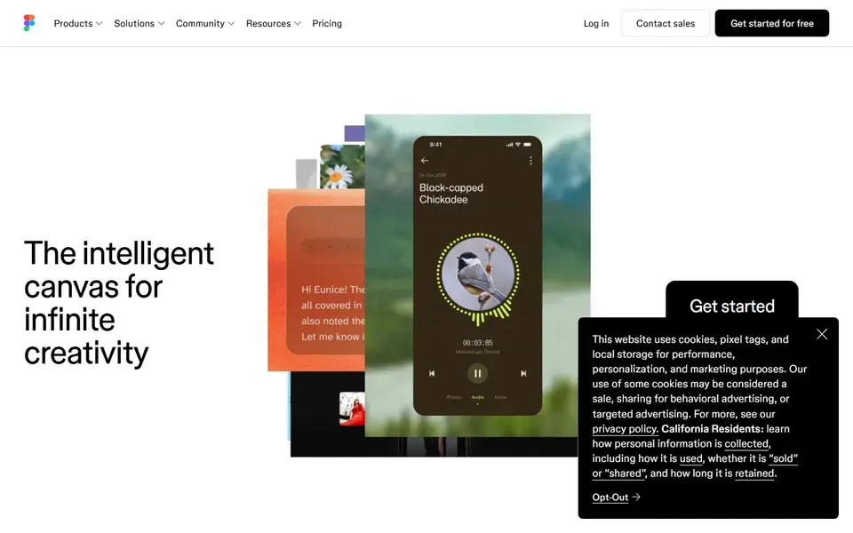 Figma website preview