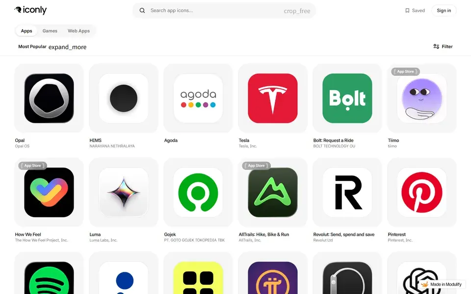 Iconly Design website preview