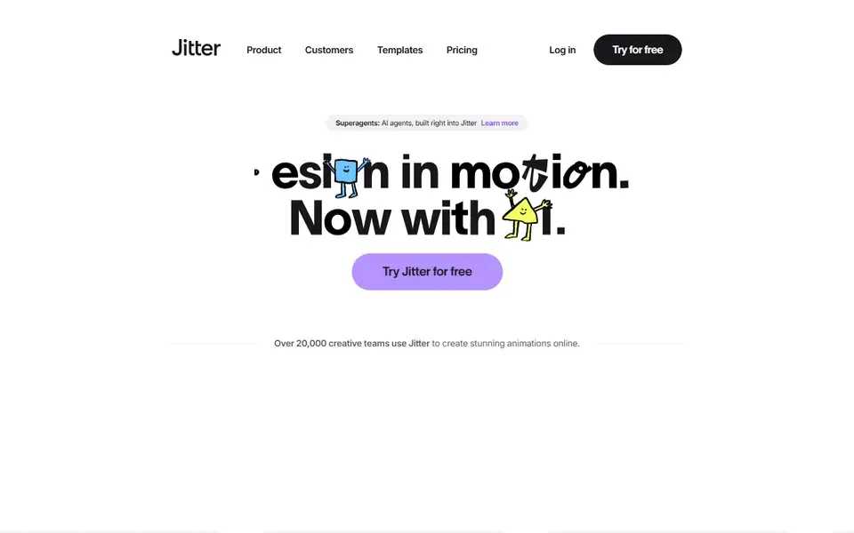 Jitter website preview