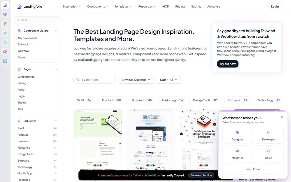 Landingfolio website preview