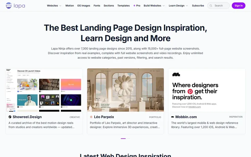 Lapa website preview