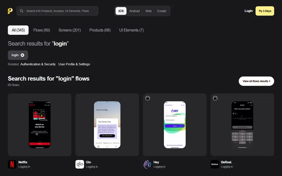 Pageflows website preview