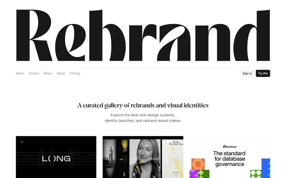 Rebrand website preview