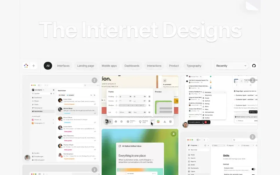 Theinternetdesigns website preview
