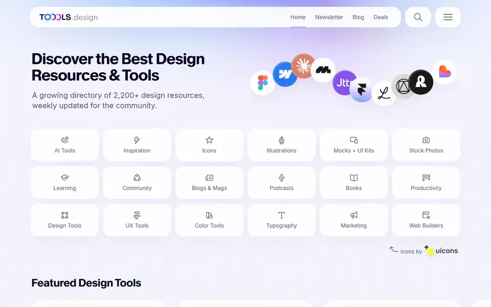 TOOOLS.design website preview