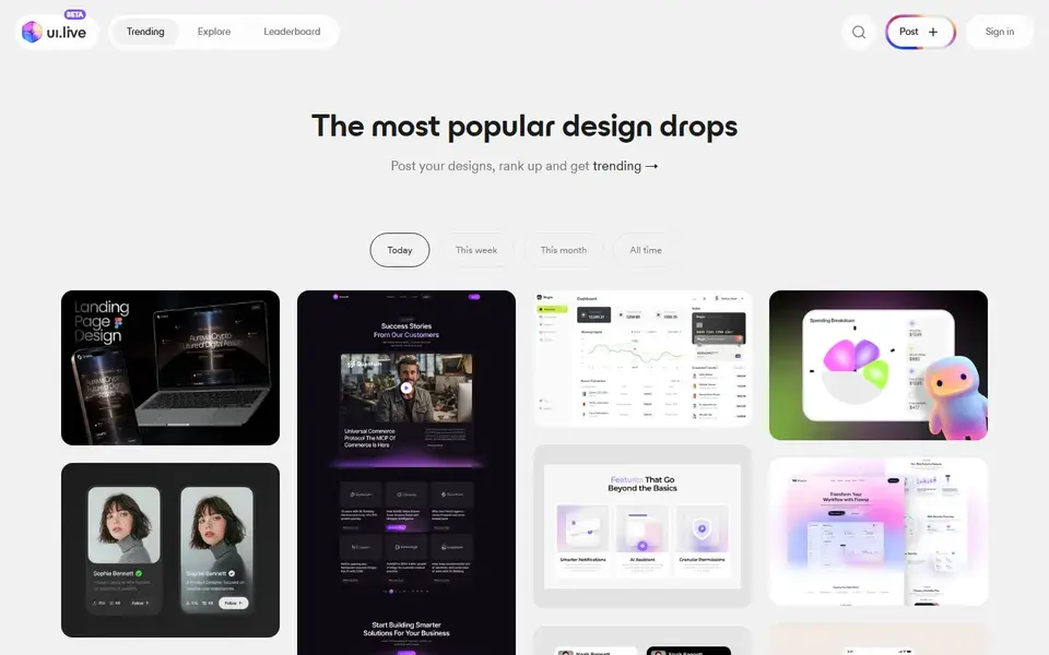 UI website preview