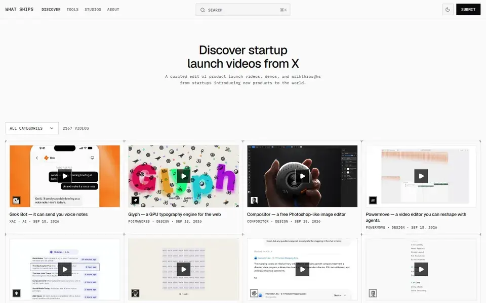 Whatships website preview