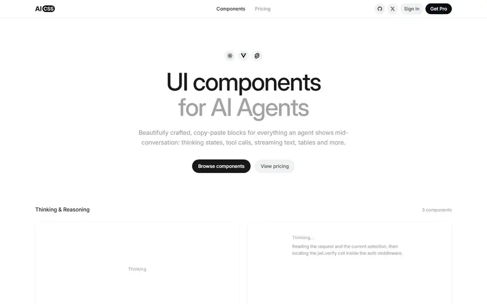Aicss website preview