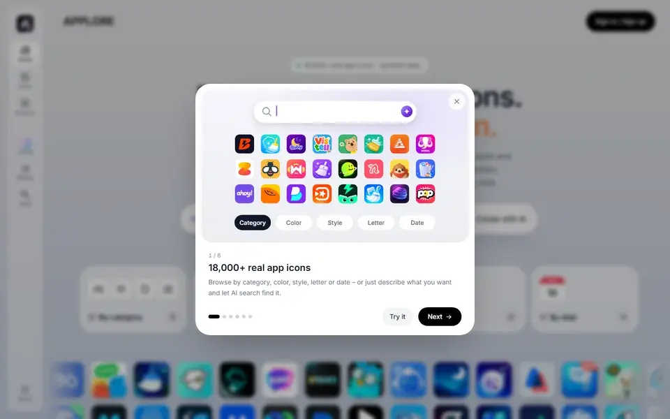 Applore website preview