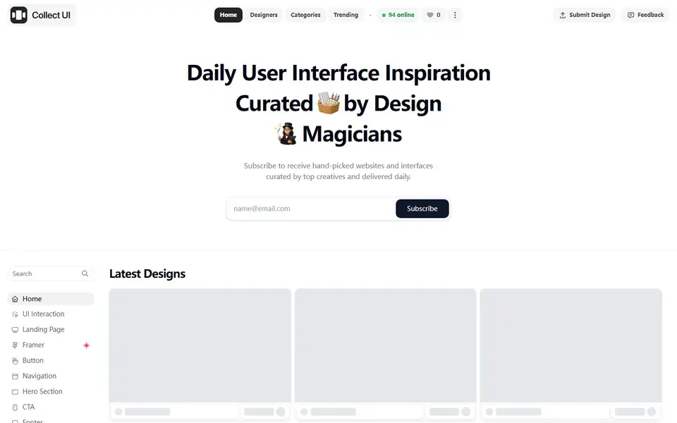 Collectui website preview