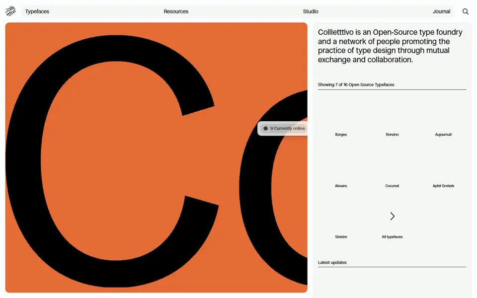Collletttivo website preview