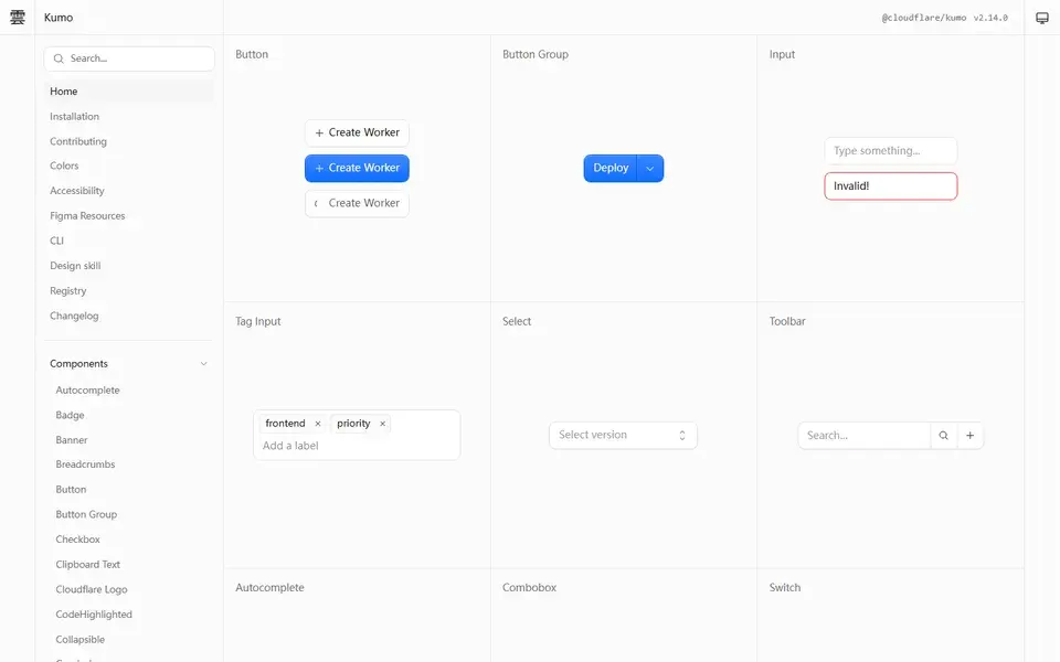 Kumo Ui website preview