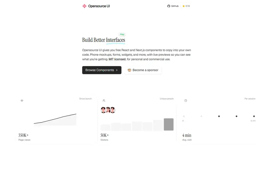 Opensourceui website preview