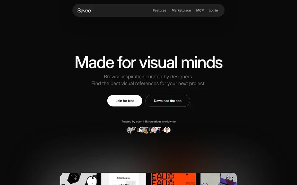 Savee website preview